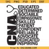 CNA definition svg, CNA nurse svg, CNA educated determined svg