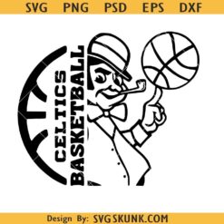 Celtics Basketball Team Mascot SVG, NBA Celtics svg, Boston Celtics svg
