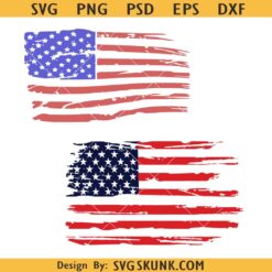 Distressed American flag SVG bundle, distressed flag svg, US flag distressed svg png