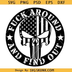FAAFO punisher skull flag svg, Punisher Skull SVG, 2nd Amendment SVG