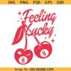 Feeling Lucky Cherries 8 svg, lucky 8 svg, feeling lucky cherries svg