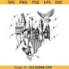 HP castle SVG, Hogwarts Castle Monogram SVG, Hogwarts SVG, Harry Potter SVG