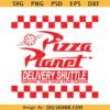 Pizza Planet Delivery shuttle svg, Serving Your Local Star Cluster SVG