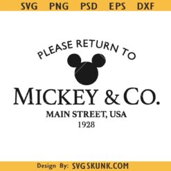 Please return to Mickey and Company SVG, Disney Mickey mouse svg