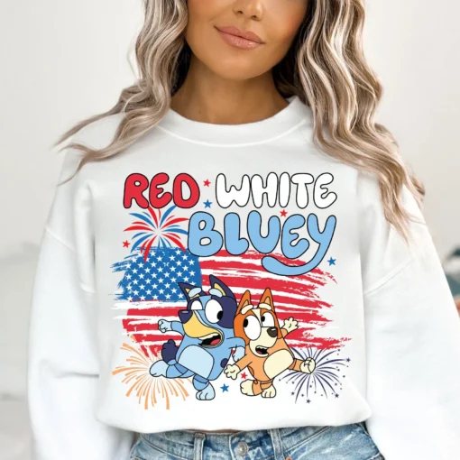 Red White Bluey SVG