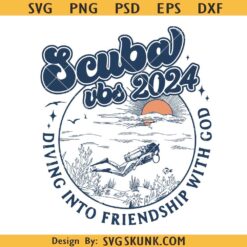 Scuba VBS svg, Scuba Diving Into Friendship with God SVG, Christian VBS 2024 SVG