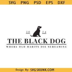 The Black Dog Tortured Poets Department SVG, TTPD Taylor swift SVG