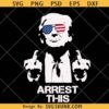 Trump arrest This svg, Trump middle finger SVG, Trump 4th of July svg