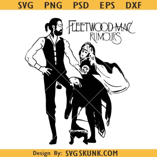 Vintage Fleetwood Mac Rumours SVG, Fleetwood Svg