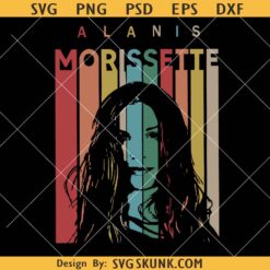 Alanis Morette Vintage SVG, Alanis Morissette Tour 2023 SVG, Alanis Morissette SVG PNG