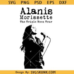 Alanis Morissette The Triple Moon Tour SVG, Alanis Morissette svg, Alanis Morissette 2024 Tour SVG