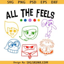 All The Feels Svg, Anger Svg, Inside Out Svg