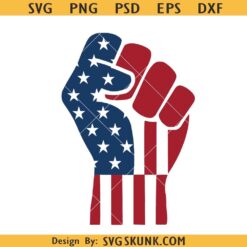 American Flag fist SVG, freedom fist svg, Fight Trump svg, Fist up svg