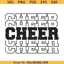 Cheer stacked svg, Cheerleading SVG, cheer team svg, cheerleader girl svg, cheer mom svg