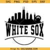 Chicago White Sox skyline SVG, White Sox baseball svg, MLB Chicago White Sox mascot svg