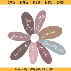 Daisy flower affirmation svg, Affirmation Svg, Boho Svg designs, Inspirational SVG Design