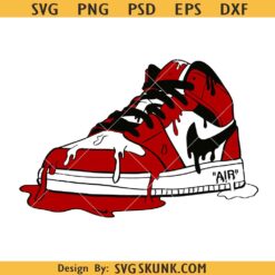 Dripping Nike sneaker svg, Nike Jordan sneaker svg, Jordan sneakers SVG, Air Jordan sneaker svg