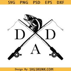 Fishing dad SVG, dad fishing rods svg, Fathers Day svg