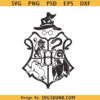 HP Wizard crest SVG, wizard school logo svg, Harry Potters svg, HP Magic svg