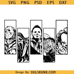 Halloween Horror Movie Killers SVG, Horror Movie Killers svg, Friends Halloween SVGHalloween Horror Movie Killers SVG, Horror Movie Killers svg, Friends Halloween SVG