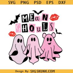 Mean Ghouls ghost SVG, Halloween ghouls svg, Halloween mean ghost svg