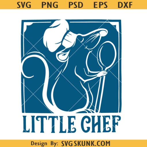 Ratatouille little chef SVG, Remy Little Chef Ratatouille SVG, Remy kids apron svg