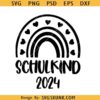 Schulkind 2024 svg, Plotterdatei Einschulung Svg, Schulstart svg, Schulanfang Sprüche Svg