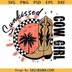 Sunkissed Cowgirl Svg, Cowgirl summer svg, Western Summer Svg