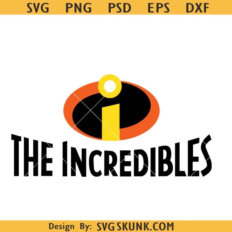 The Incredibles logo svg, Incredible logo svg