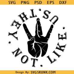 They not like us logo SVG, Kendrick music svg, They not like us svg