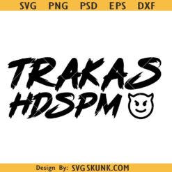 Trakas HDSPM SVG, Smiley Devil Horn Sticker, Trakas Luis R Conriquez svg