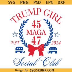 Trump girl social club svg, Trump Girl svg, Trump supporter SVG