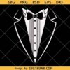 Tuxedo shirt SVG, Tux Shirt Digital Cut Files, Tuxedo t shirt svg