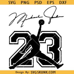 Air Jordan Jump Man 23 svg, Jordan Jump Man Svg, Basketball Jump SVG, Jordan inspired SVG, Jump Man 23 SVG, Ball Is Life SVG