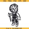 Chucky with Knife SVG, Chucky Knife SVG, Chucky SVG, Horror Chucky SVG, Halloween Chucky Knife SVG, Horror Movies SVG