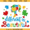 Different is Beautiful Barbie Autism Awareness SVG, Barbie Logo Autism Puzzle Piece SVG, Autism Different Is Beautiful Svg File, Autism Barbie Svg, Autism Awareness Svg, Autism Quote Svg, Funny Autism SVG  