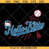 Hello Kitty LA Dodgers svg, Hello Kitty Dodgers SVG PNG, Kitty Los Angeles Dodgers Baseball SVG
