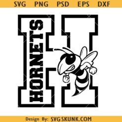 Hornets Mascot SVG, Hornets Logo SVG, Hornets SVG, Hornets Football Svg
