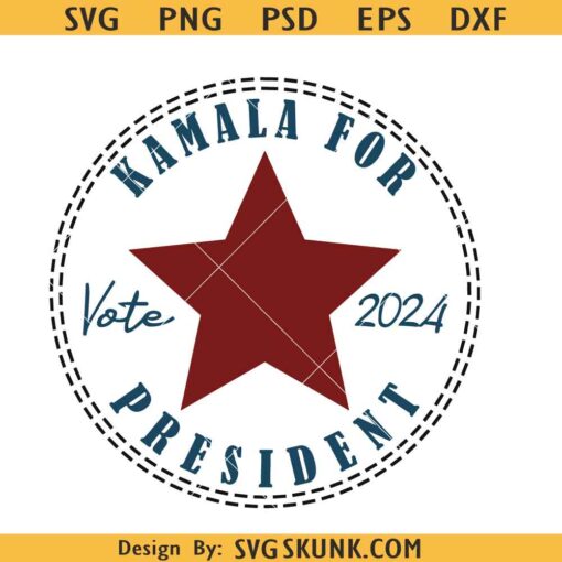 Kamala Harris for President 2024 SVG, Kamala Harris SVG, Kamala Harris President SVG, Kamala for President Svg, Kamala Harris 2024 Svg, Madam President SVG