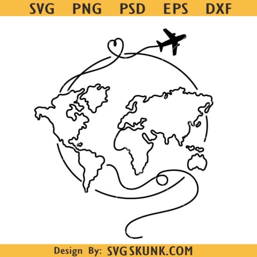 Travel World Map SVG, Mapamundi SVG, Explore shirt SVG