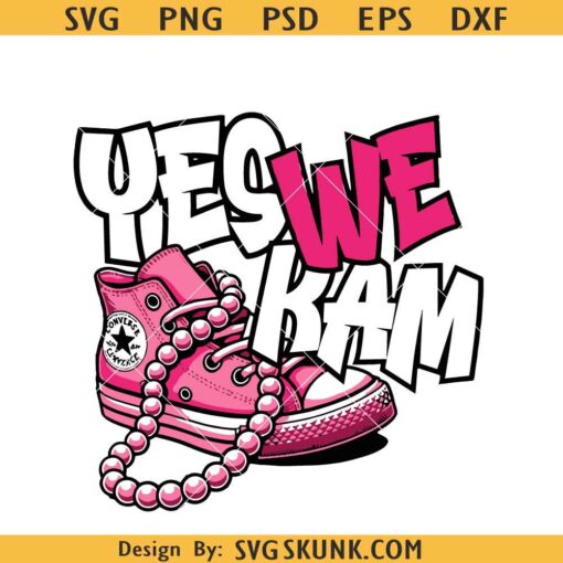 Yes we Kam SVG, Kamala Harris SVG, Yes we Kam Kamala Harris SVG, US election 2024 svg
