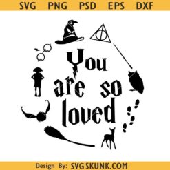 You are so loved Harry Potter SVG, Muggle svg Car Window svg Hogwarts Decal Sticker