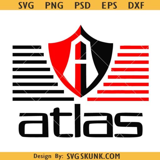 Club Atlas SVG, Fútbol Club Atlas SVG, Sports Team SVG, Sport SVG, Liga Mexico svg     
