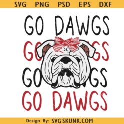 Go Dawgs svg, Georgia Bulldogs svg, Bulldogs football svg, NFL team svg