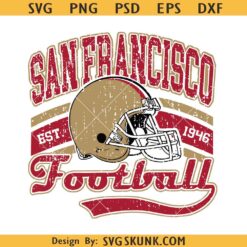 San Francisco Football Helmet SVG, Francisco 49ers logo png, NFL football team svg