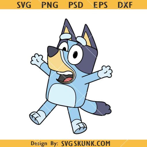 Bluey Dog SVG, Bluey Cartoon Dog Svg, Cartoon Dog Svg, Bluey Dog PNG      