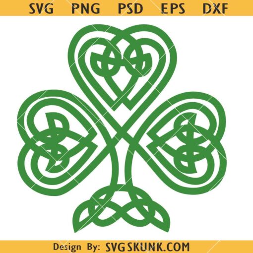 Celtic Shamrock SVG, Shamrock SVG, Celtic Clover SVG, Irish SVG 