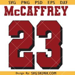 Christian McCaffrey San Francisco Jersey SVG, San Francisco Svg, an Francisco 49ers Football SVG     