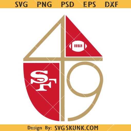 Forty Niners Classic Logo svg, San Fransisco Football Svg, 49ers Svg     