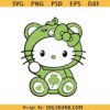 Hello Kitty care bear St Patrick’s Day SVG, Hello Cat Svg, Patrick’s Day Cat Svg, Irish Cat Svg   
